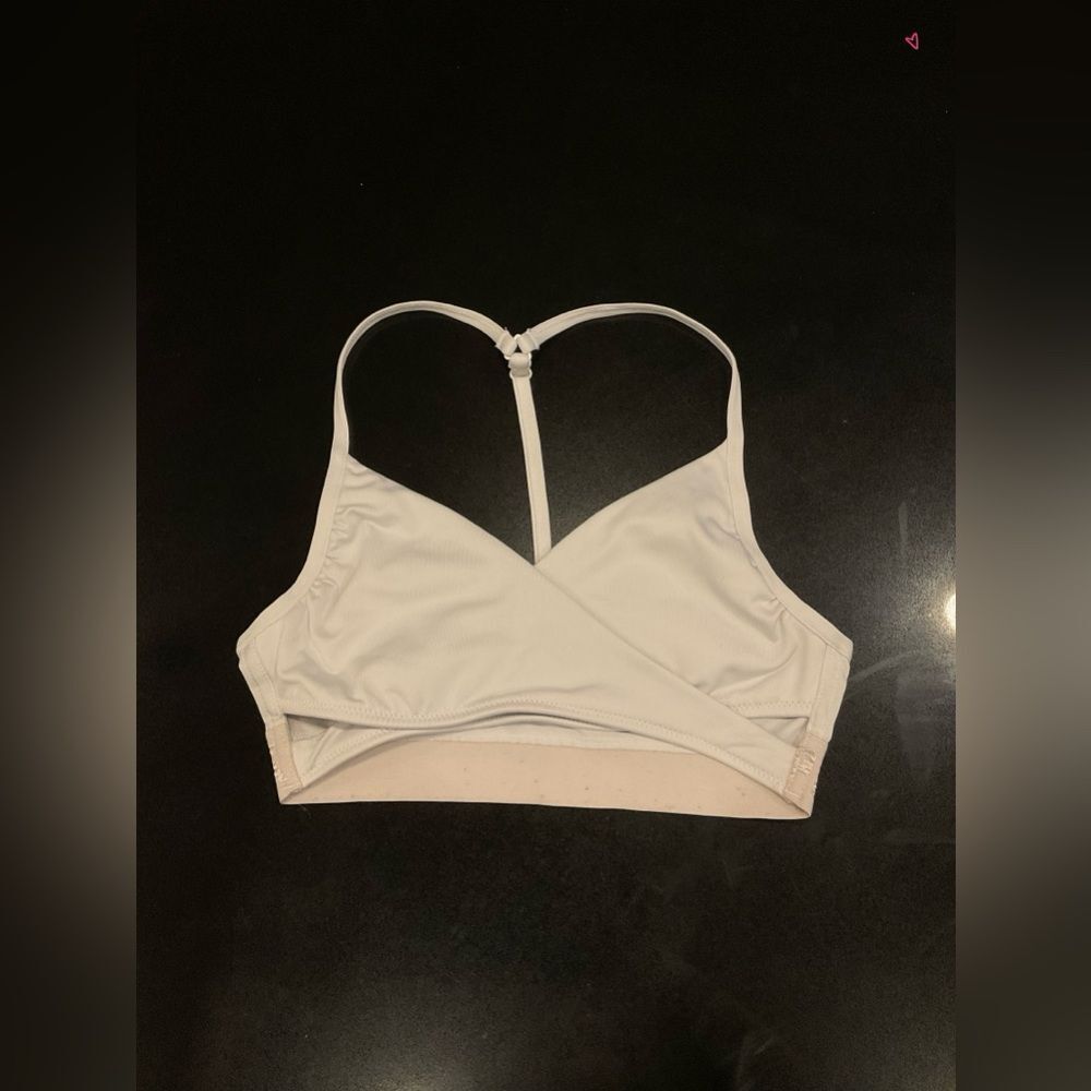 PINK Brand Criss Cross Women's White‎ Sports Bra